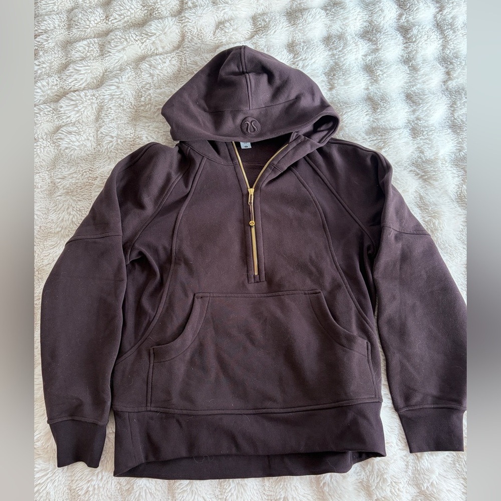 Like New Lululemon Dark Brown & Gold Scuba Size XS/S